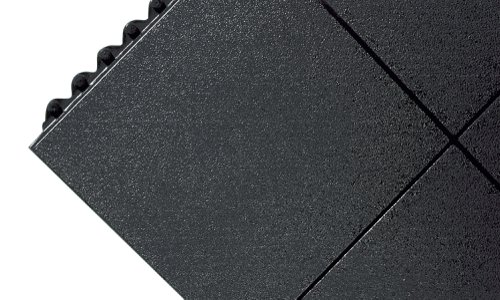 All-Purpose Anti-Fatigue Modular Mat Solid Surface Black 312413