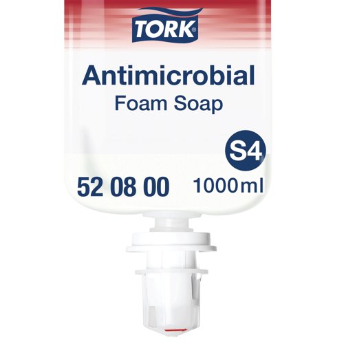 Tork Antimicrobial Foam Soap 1000ml Pack of 6 520800