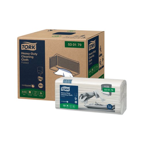 Tork Cleaning Cloth Heavy-Duty Folded 105 Sheets (Pack of 4) 530179