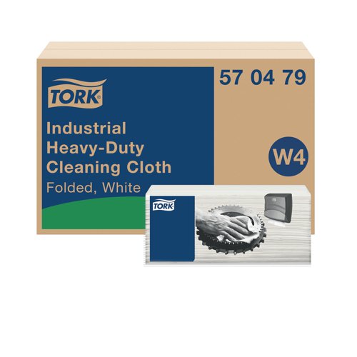 Tork Heavy-Duty Industrial Cleaning Cloth White (Pack of 240) 570479