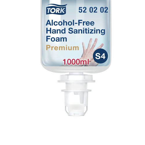 Tork Alcohol-Free Foam Sanitiser 1000ml (Pack of 6) 520202 | Essity