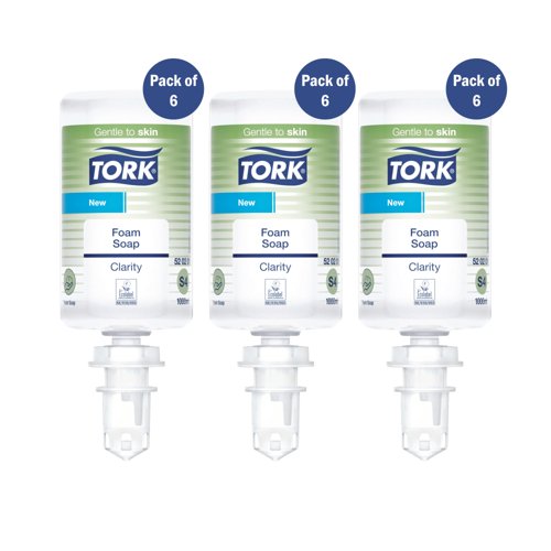 Tork Clarity Hand Wash Foam Soap Refills (Pack of 6) 3For2