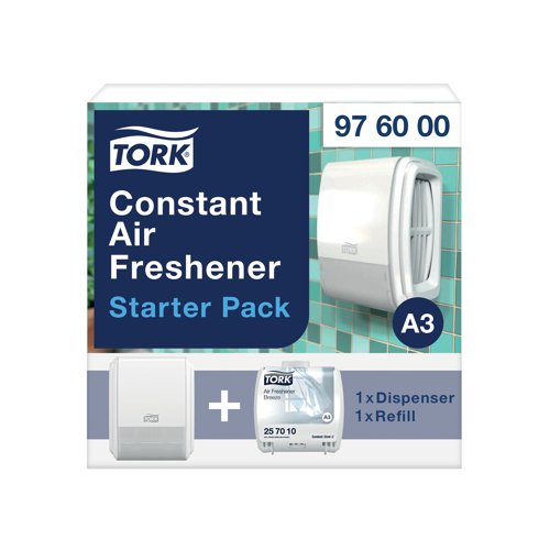 Tork Starter Pack Constant Air Freshener White 976000 SCA88913