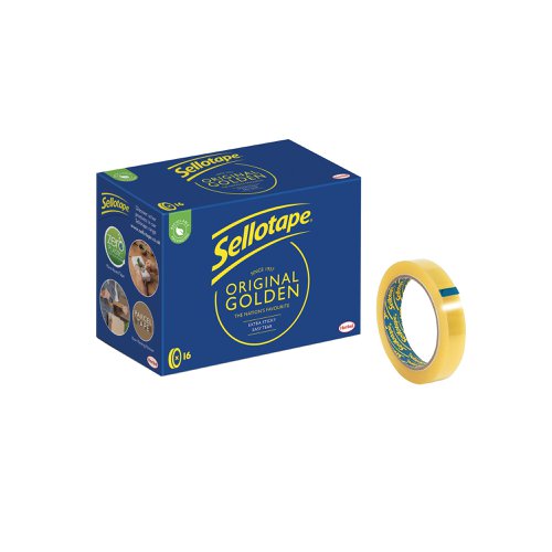 Sellotape Original Golden Tape 18mmx66m (16 Pack) 1443252 | Henkel