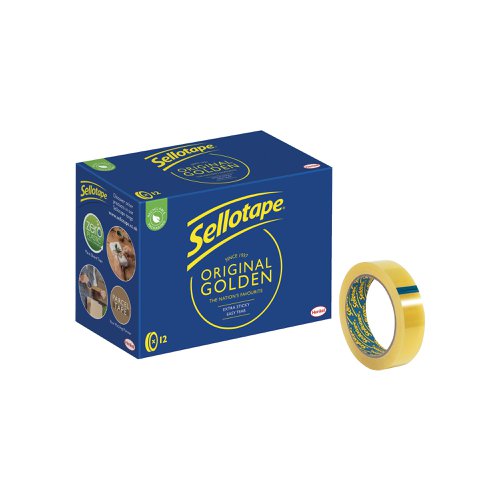 Sellotape Original Golden Tape 24mmx66m (12 Pack) 1443268 | Henkel