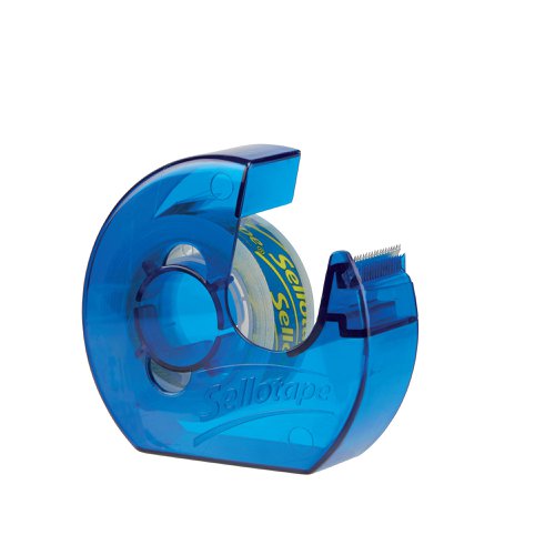 Sellotape Super Clear Tape Dispenser + Roll 18mmx15m (Pack of 6) 1765966 | SE05017 | Henkel