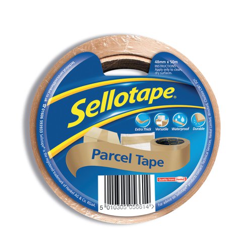 Sellotape Brown Parcel Tape 48mmx50m (8 Pack) 1760686 | Henkel