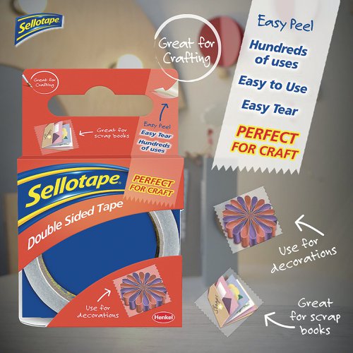 Sellotape Double Sided Tape 25mmx33m (6 Pack) 1447052 | SE2281 | Henkel