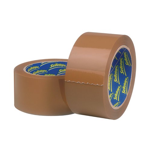 Sellotape Polypropylene Packaging Tape 50mmx66m Brown (Pack of 6) 1445172 | Henkel