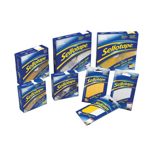 Sellotape Sticky Hook and Loop Pads 20mmx20mm (24 Pack) SE4542