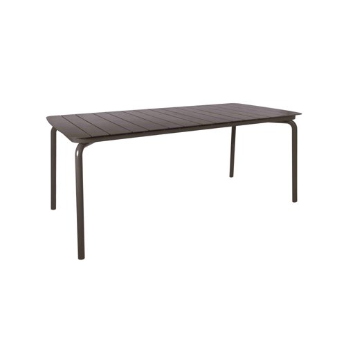 Lark Rectangular Slatted Table 1806mm Aluminium Charcoal 1043460ND