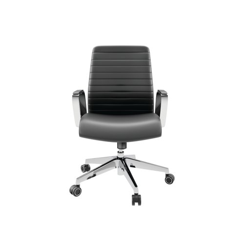 Slate Executive Chair with Fixed Arms Black/Chrome CH8111BKND