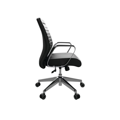 Slate Executive Chair with Fixed Arms Black/Chrome CH8111BKND