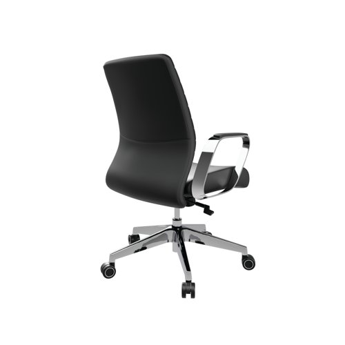 Slate Executive Chair with Fixed Arms Black/Chrome CH8111BKND