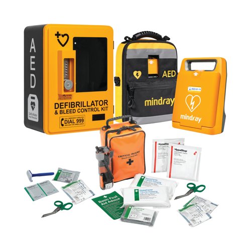 HypaGuard Outdoor AED Cabinet with HypaStop Bleed Control Kit K3054