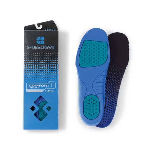 Shoes For Crews Comfort Insole with Gel Pads Blue Size 5 N2114-38-5