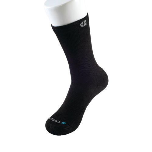 Shoes For Crews Crew Sock Recycled Black Size Medium S2307-M