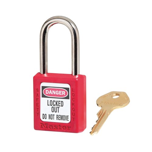 Master Lock Zenex 410 Padlock Red 410RED