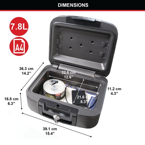 Master Lock Fire And Waterproof Security Chest LCHW20101