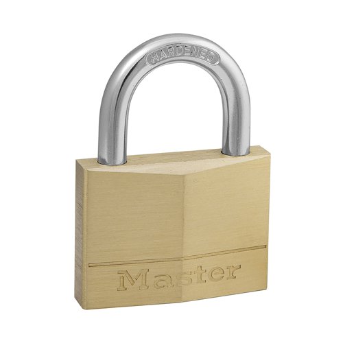 Master Lock 50mm Brass Padlock with 2 Keys 150EURD