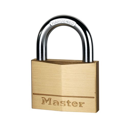 Master Lock 60mm Brass Padlock with 2 Keys 160EURD