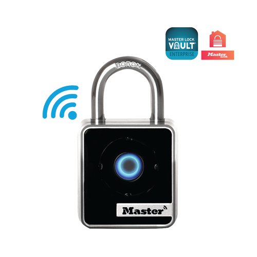 Master Lock Indoor Bluetooth Padlock Black 4400EUREC