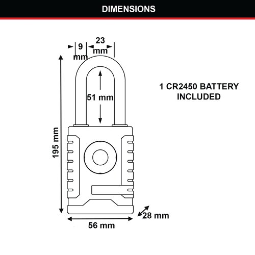 Master Lock Outdoor Bluetooth Padlock Black 4401EURLHEC