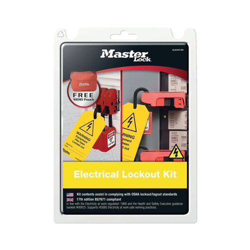 Master Lock Electrical Lockout Clamshell Kit ELECKIT-EN