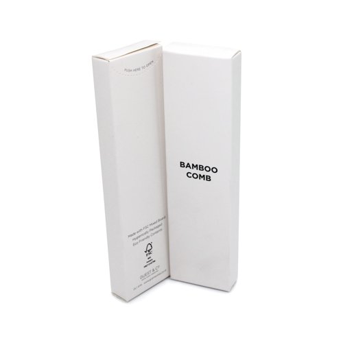 White Boxed Bamboo Comb (Pack of 250) I019A