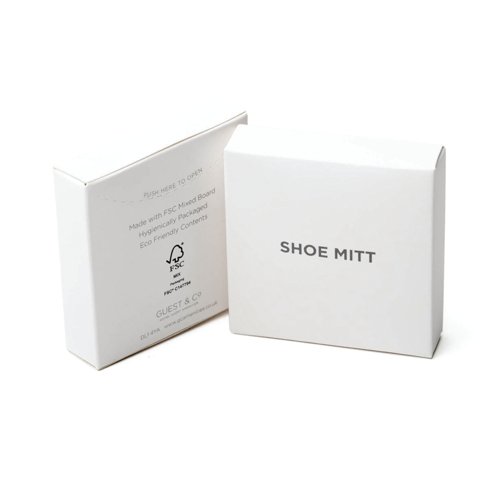 White Boxed Eco White Cotton Shoe Mitt (Pack of 250) I012