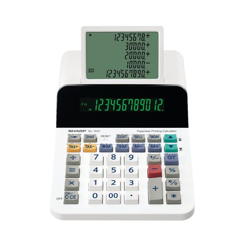 Sharp EL1501 Paperless Printing Calculator EL1501