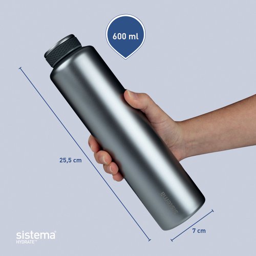 Sistema Chic Stainless Steel Bottle 600ml 520 | Newell Brands