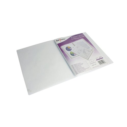 Snopake Superline Presentation Book 20 Pocket A4 Clear 11951 Display Books SK01927