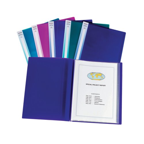 Snopake Display Book 24 Pocket A3 Electra Assorted (Pack of 5) 14103