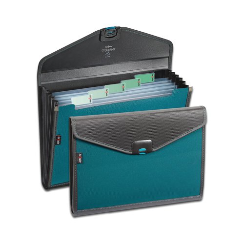 Snopake Zeon Organiser 6-Part A4 Turquoise 15893