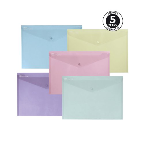 Snopake Reborn Polyfile A4 Assorted (Pack of 5) 15912 | Snopake Brands