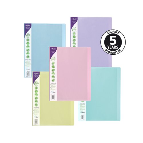 Reborn Display Book 24 Pocket A4 Assorted (Pack of 5) 15920 | Snopake Brands