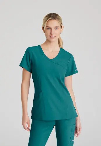 Skechers Female V Neck Scrub Top Teal Blue 2XL SK102/TEAL/2XL