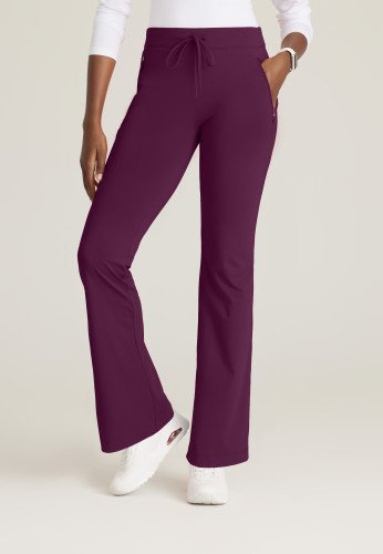 Skechers Slip-ins Rebound Knit Scrub Pants: Ultimate Comfort for Healthcare Professionals Wine M