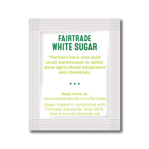 Tate & Lyle sugar is sourced ethically, providing the producers with a fair wage, improving the quality of life for the farmers and aiding sustainability. This sugar is supplied in individual sachets, providing you with the perfect portion to sweeten your drink. Perfect for use in hospitality, catering, meetings and conferences. This bulk pack contains 1,000 white sugar sachets.