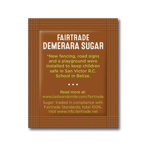 Tate & Lyle sugar is sourced ethically, providing the producers with a fair wage, improving the quality of life for the farmers and aiding sustainability. This sugar is supplied in individual sachets, providing you with the perfect portion to sweeten your drink. Perfect for use in hospitality, catering, meetings and conferences. This bulk pack contains 1,000 brown sugar sachets.