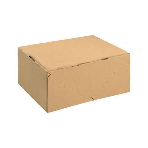 Carton with Lid 305x215x150mm Brown (Pack of 10) 144668114 | Smartbox Pro