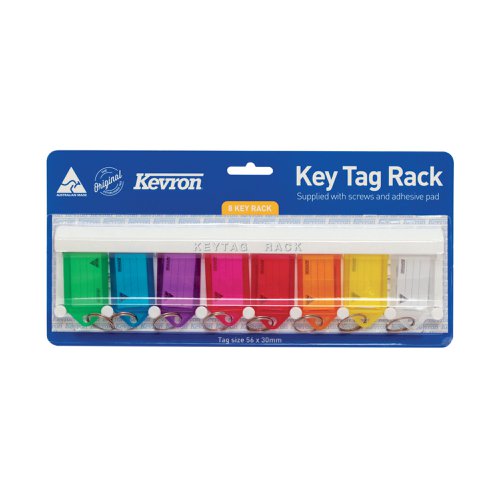 Kevron Standard Key Tags Assorted (Pack of 8) ID6TRL