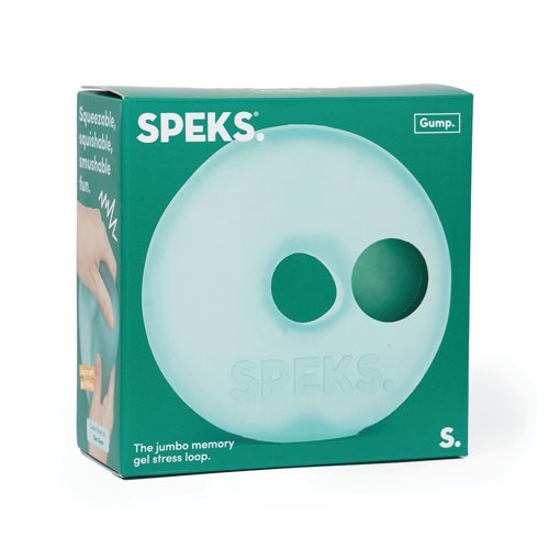 Speks Gump Jumbo Stress Ball Loop Sea Glass GumpJumboLoopSea