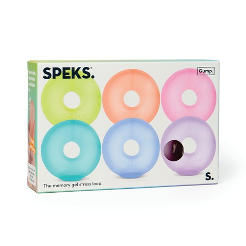 Speks Mini Gump Stress Ball Loop Assorted Pack of 6 GumpMini6Loop