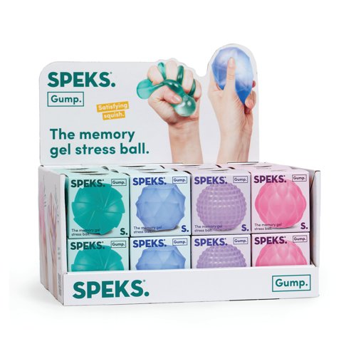 Speks Gump Surface Stress Ball Assorted Pack of 48 GumpSface48CDU