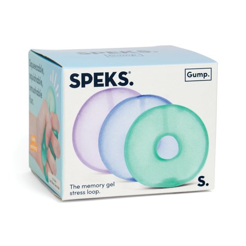 Speks Gump Memory Gel Stress Ball Cool Loop Pack of 3 GumpLoop3Cool