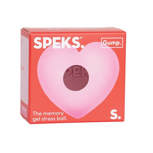 Speks Gump Heart Stress Ball Pink Gumpheartpink