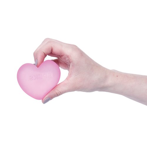 Speks Gump Heart Stress Ball Pink Gumpheartpink