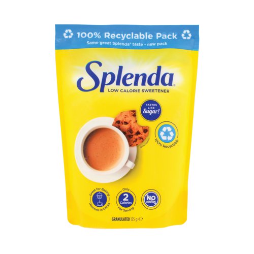 A small step can make a big difference, using Splenda Granulated Sweetener instead of sugar. Splenda Granulated Sweetener can be used for cooking and baking, allowing favourite treats to be enjoyed with less calories from the added sugar. Measuring sweetness spoon-for-spoon when following recipes, it is just like sugar, but ten times lighter, using only a tenth of the sugar quantity.